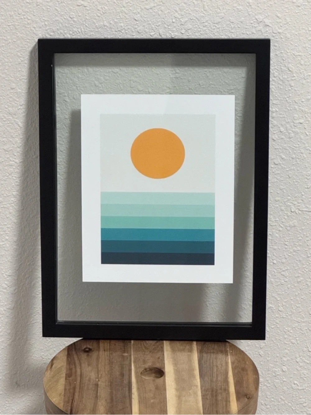 MCM Custom Sunset Giclee Print 8x10 & Project 62 Black 11x14 Wood Floating Frame